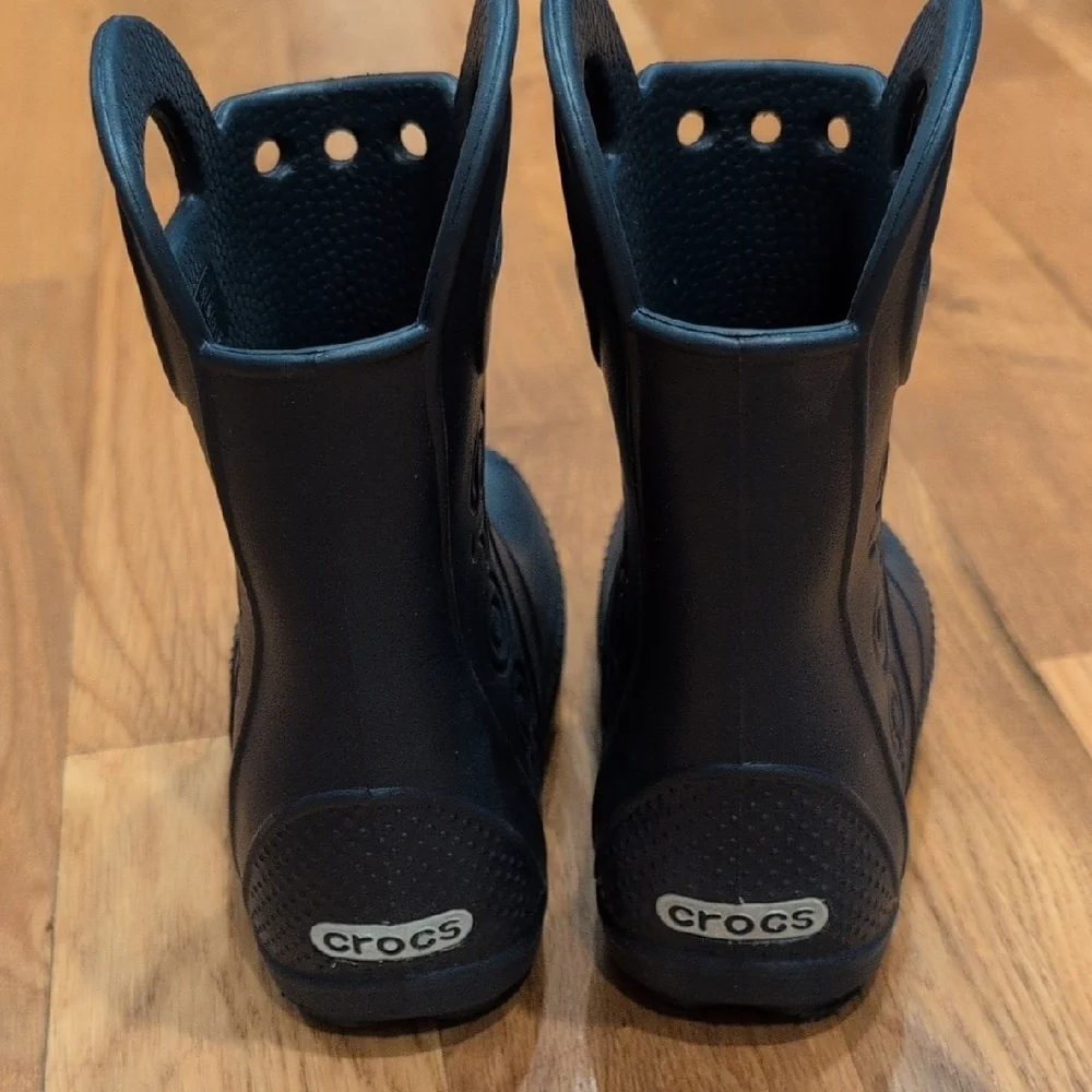 CROCS Kids Black Rain & Snow Boots